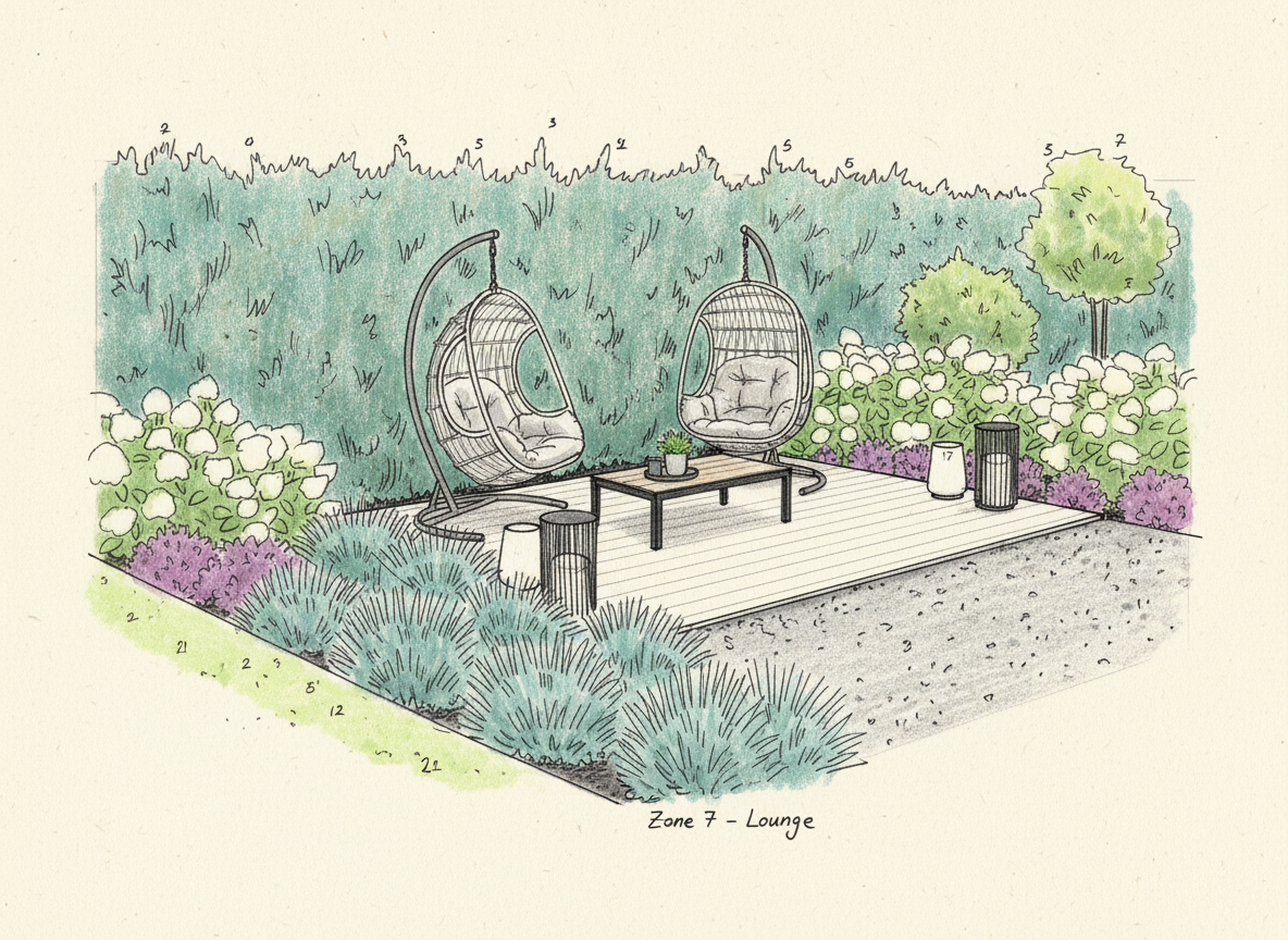 Zone 7 Lounge Architectural Sketch