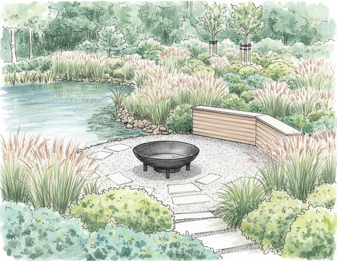 Zone 5 Fire Pit Sketch